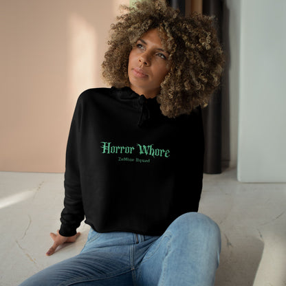 Horror Whore Crop Hoodie, Zombie Girls Edition, Zombie Girls Need Love Too, Halloween Hoodie, Scary Sweatshirt, Grunge Crop Top, Alternative