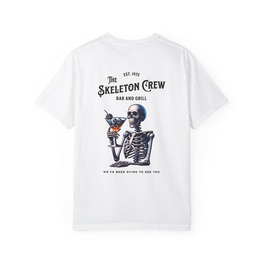 Skeleton Crew Unisex T-shirt, Funny with a Dark Humor Twist,  Party Tee, Graphic Tee, Novelty Shirt