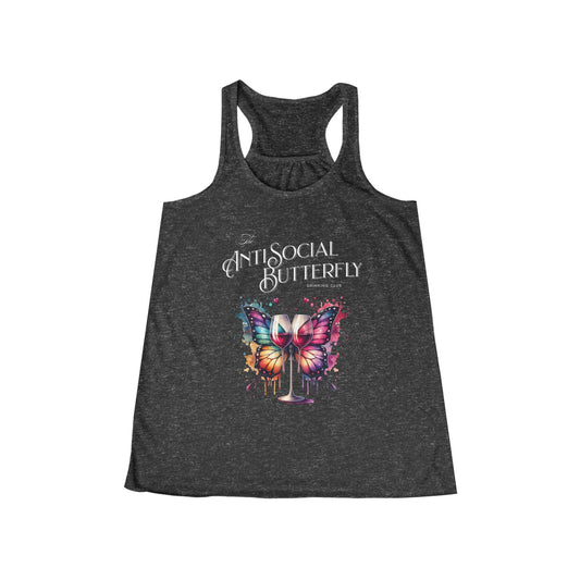 AntiSocial Butterfly Drinking Club - Women's Flowy Racerback Tank