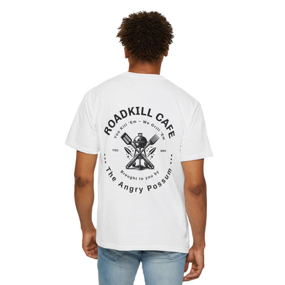 Roadkill Cafe T-shirt, Funny BBQ Shirt, Cute Unisex Tee, Unique Graphic Top, Vintage Style Apparel