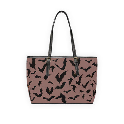 Pink Bat Gothic Shoulder Bag, Spooky Purse for Halloween, PU Leather Crossbody Bag, Witchy Handbag, Gothic Accessories, Vampire Gift
