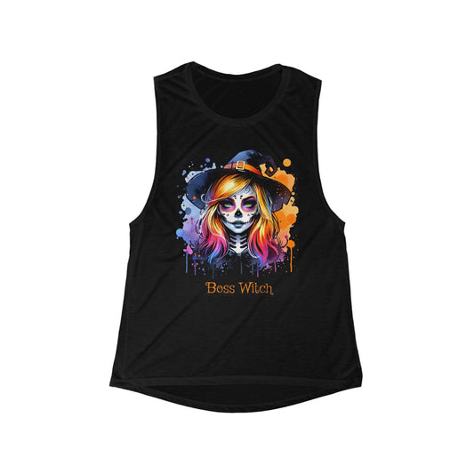 Boss Witch Women's Flowy Scoop Muscle Tank