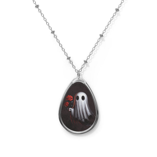 Ghost Oval Necklace