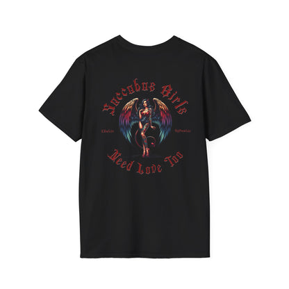 Horror Whore Unisex T-Shirt, Succubus Girls Goth Tee, Alternative Horror Fashion Shirt, Halloween Costume Graphic Top, Dark Occult Clothing