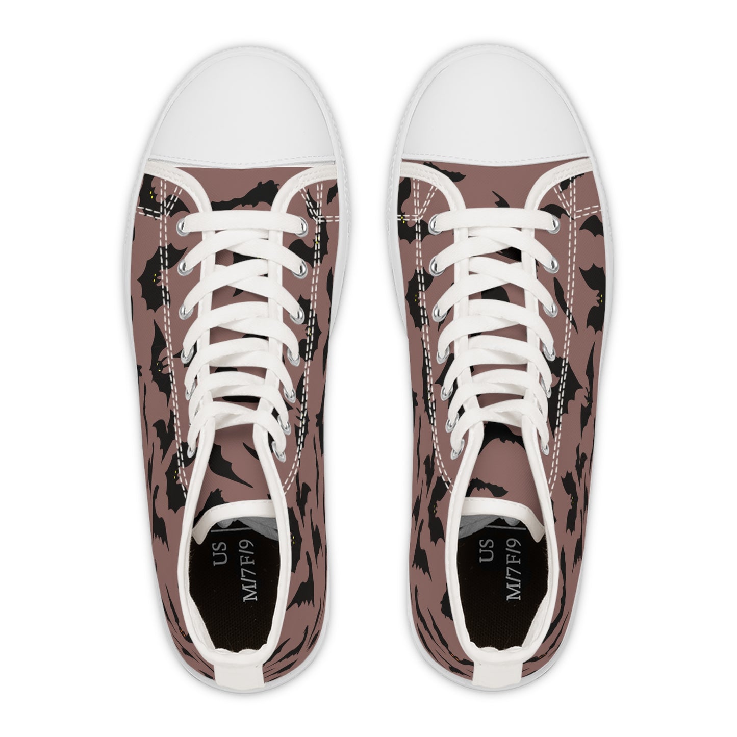 Women's Bat Sneakers PINK, Halloween Goth Shoes, High Top Sneaker, Cute Womens Shoes, Animal Print Sneaks
