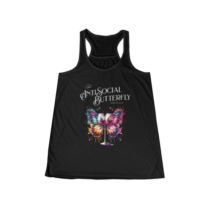 AntiSocial Butterfly Drinking Club - Women's Flowy Racerback Tank