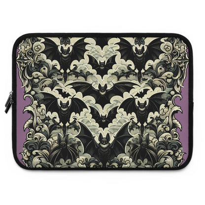 Bats Laptop Sleeve, Gothic Tech Accessories, Spooky Computer Case, Halloween Tablet Cover, Creepy Work Supplies