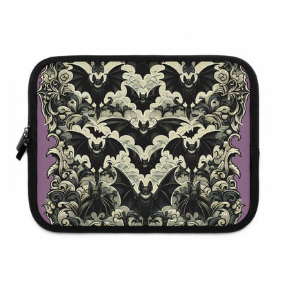 Bats Laptop Sleeve, Gothic Tech Accessories, Spooky Computer Case, Halloween Tablet Cover, Creepy Work Supplies