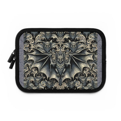 Bats Laptop Sleeve, Gothic Tech Accessories, Spooky Computer Case, Halloween Tablet Cover, Creepy Work Supplies