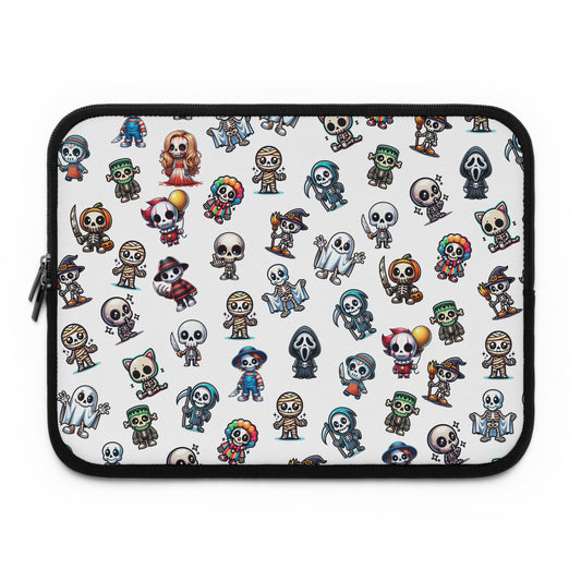 Skeleton Laptop Sleeve, Halloween Laptop Case, Spooky Tech Accessories, Horror Computer Cover, Gothic Tablet Sleeve