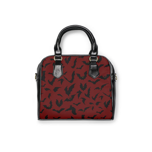Shoulder Handbag, Gothic Bat Bag, Halloween Purse, Dark Style Crossbody, Spooky Goth Tote, Alternative Handbag