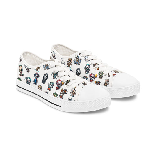 Halloween Sneakers, Skeleton Friends Shoes, Spooky Footwear, Trick or Treat, Creepy Costume Runners