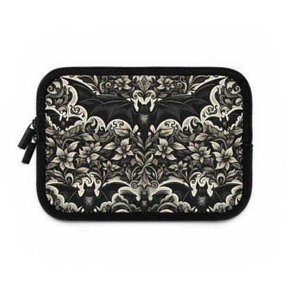 Bats Laptop Sleeve, Gothic Tech Accessories, Spooky Computer Case, Halloween Tablet Cover, Creepy Work Supplies