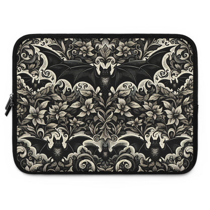 Bats Laptop Sleeve, Gothic Tech Accessories, Spooky Computer Case, Halloween Tablet Cover, Creepy Work Supplies