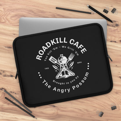 Laptop Sleeve, Roadkill Cafe Angry Possum Design, Funny Tech Accessory, Laptop Case, Computer Cover, Tablet Sleeve, Geeky Gift