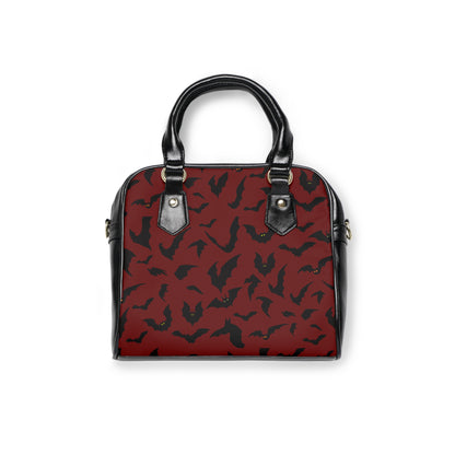 Shoulder Handbag, Gothic Bat Bag, Halloween Purse, Dark Style Crossbody, Spooky Goth Tote, Alternative Handbag
