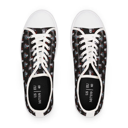Ghost Friends High Tops, Spooky Romantic Sneakers, Women's Halloween Shoes, Cute Gothic Footwear, Haunted Love Sneakers