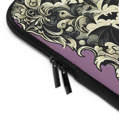 Bats Laptop Sleeve, Gothic Tech Accessories, Spooky Computer Case, Halloween Tablet Cover, Creepy Work Supplies