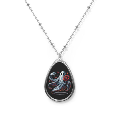 Oval Ghost Necklace