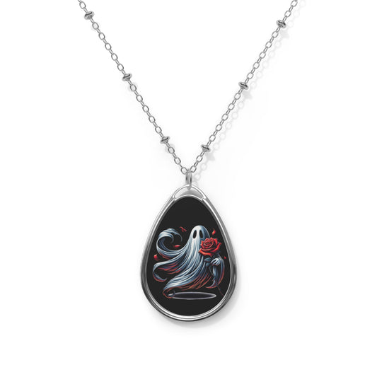 Oval Ghost Necklace