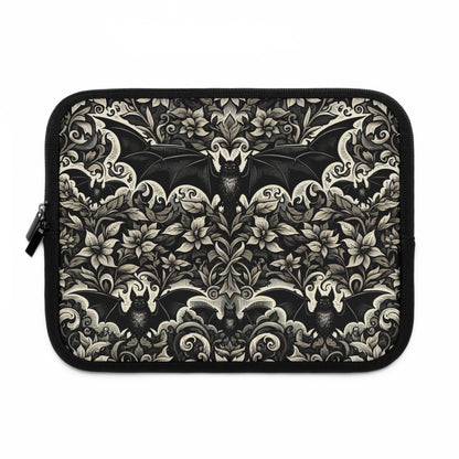 Bats Laptop Sleeve, Gothic Tech Accessories, Spooky Computer Case, Halloween Tablet Cover, Creepy Work Supplies