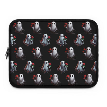 Romantic Gothic Ghosts with Rose Laptop Sleeve