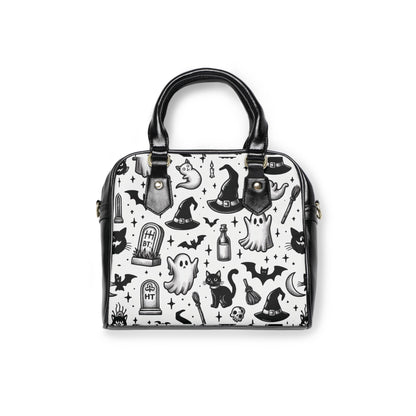 Shoulder Handbag, Spooky Halloween Design, Gothic Crossbody Purse for Witchy Vibes, Halloween Costume Accessory, Trick or Treat Bag, Creepy