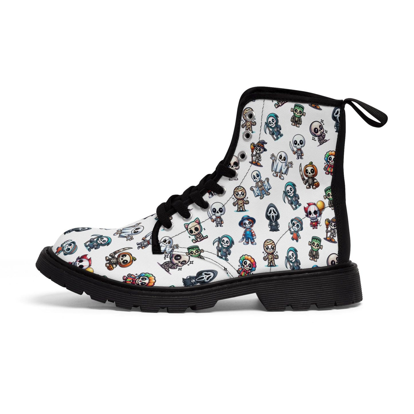 Halloween Boots, Skeleton Friends in Costume as Slashers and Creepers, Spooky Footwear, Creepy Costume, Funny fun & cute, Halloween