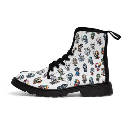 Halloween Boots, Skeleton Friends in Costume as Slashers and Creepers, Spooky Footwear, Creepy Costume, Funny fun & cute, Halloween