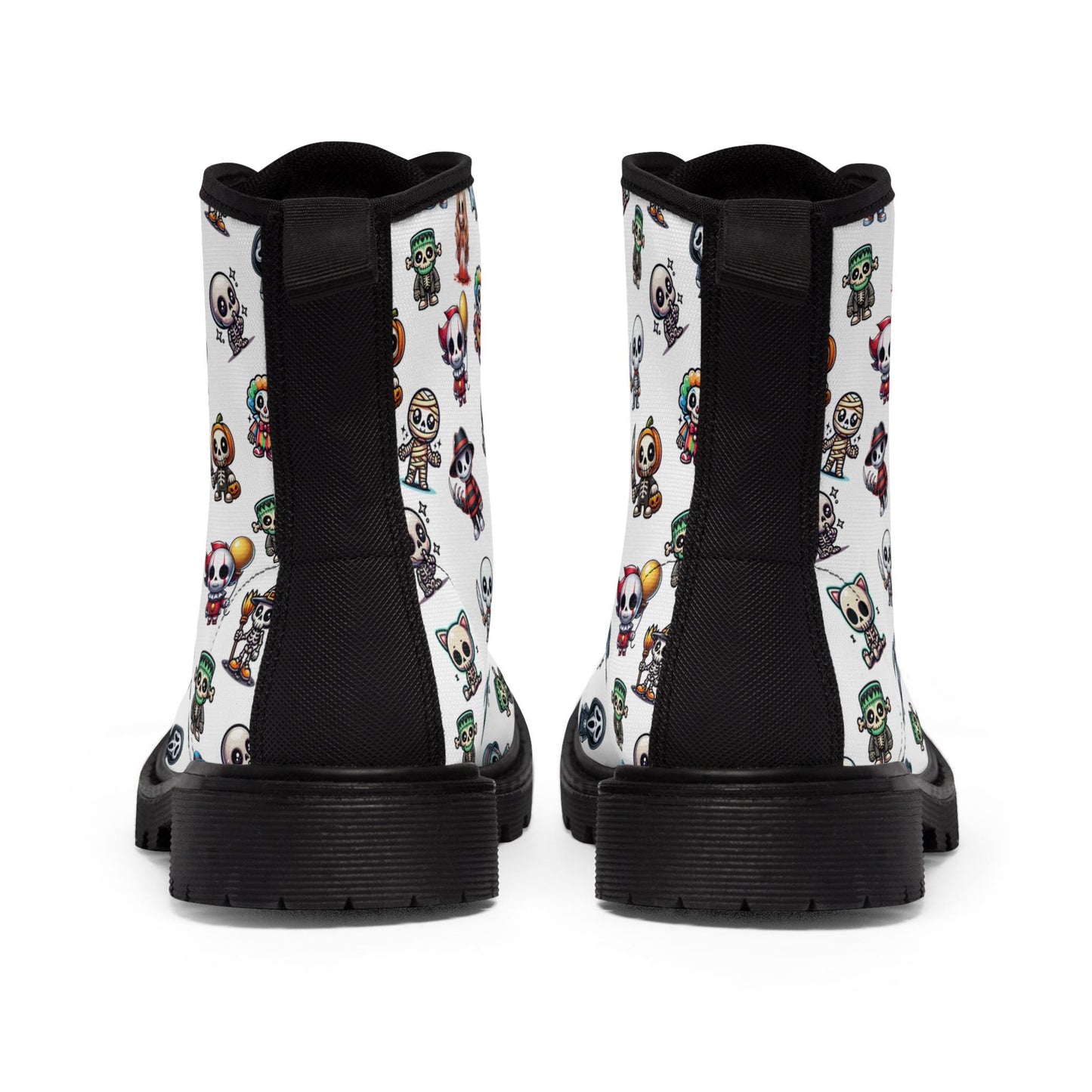 Halloween Boots, Skeleton Friends in Costume as Slashers and Creepers, Spooky Footwear, Creepy Costume, Funny fun & cute, Halloween