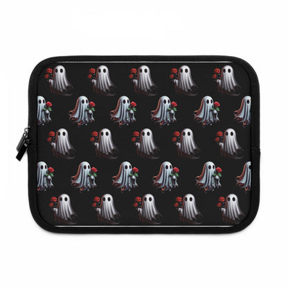 Romantic Gothic Ghosts with Rose Laptop Sleeve