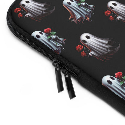 Romantic Gothic Ghosts with Rose Laptop Sleeve