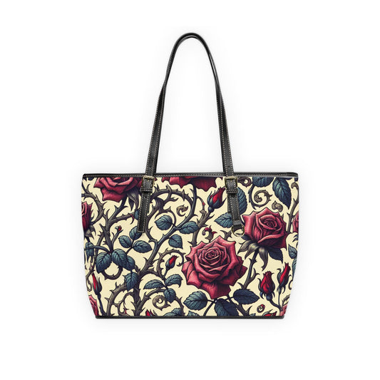Rose Print Shoulder Bag, Floral Tote Purse, Women's Fashion Accessories, Valentine's Day Gift, Mother's Day, Birthday Present, Romantic