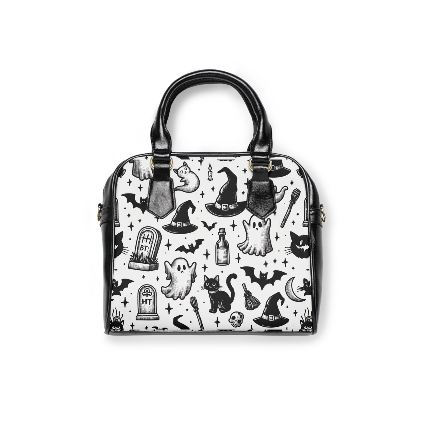 Shoulder Handbag, Spooky Halloween Design, Gothic Crossbody Purse for Witchy Vibes, Halloween Costume Accessory, Trick or Treat Bag, Creepy