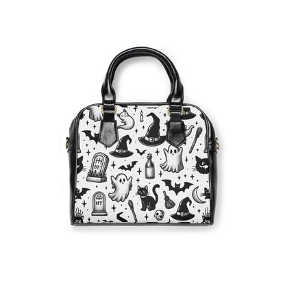 Shoulder Handbag, Spooky Halloween Design, Gothic Crossbody Purse for Witchy Vibes, Halloween Costume Accessory, Trick or Treat Bag, Creepy