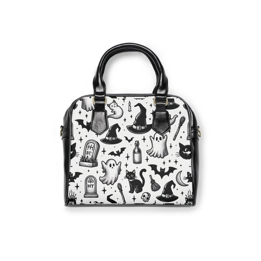 Shoulder Handbag, Spooky Halloween Design, Gothic Crossbody Purse for Witchy Vibes, Halloween Costume Accessory, Trick or Treat Bag, Creepy