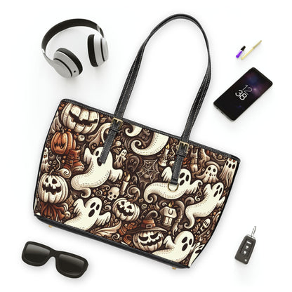 Shoulder Bag, Fall Spooky Halloween Print, Crossbody Purse, Women's Tote, Boho Handbag, Autumn Accessories
