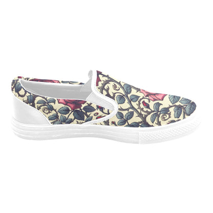 Romantic Roses Slip-on Canvas Women's Shoes