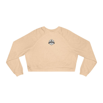 Cropped Sweatshirt, Merry Creepmas Fleece Pullover for Women, Gothic Christmas Jumper, Alternative Xmas Top, Spooky Winter Sweater, Holiday