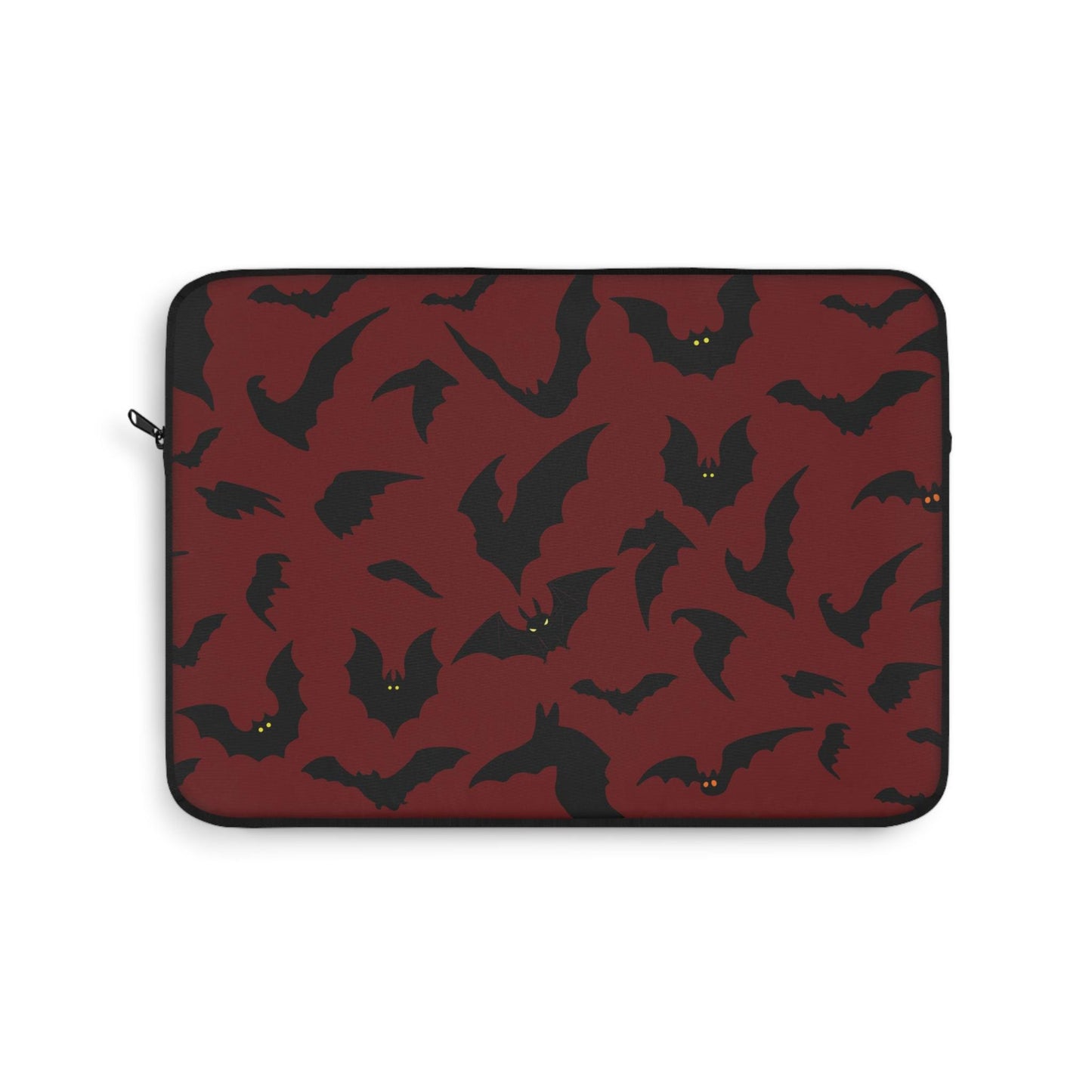 Gothic Bats Laptop Sleeve, Spooky Tech Accessory, Halloween Computer Case, Dark Pattern Tablet Cover, Creepy Macbook Sleeve