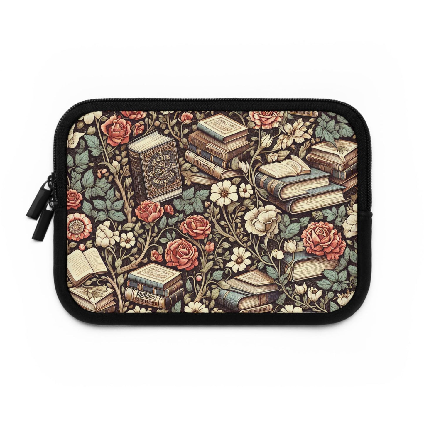 Laptop Sleeve, Romantic Books Design - Literary Laptop Case, Book Lover Gift, Bibliophile Tech Accessories, Reading Nook Decor, Literature