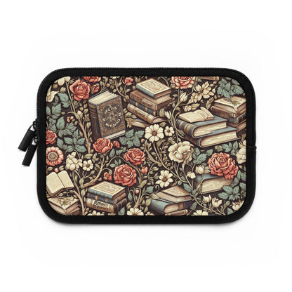 Laptop Sleeve, Romantic Books Design - Literary Laptop Case, Book Lover Gift, Bibliophile Tech Accessories, Reading Nook Decor, Literature