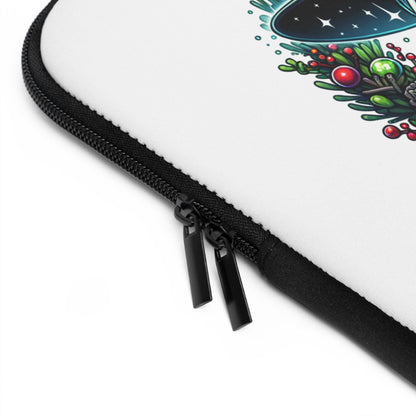 Christmas Witch Laptop Sleeve, Holiday Laptop Case, Festive Tablet Cover, Witchy Tech Accessories, Yuletide Computer Sleeve