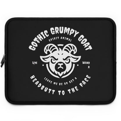Dark Gothic Goat Laptop Sleeve, Protective Case, Tech Accessories, Alternative, Unique Computer Cover