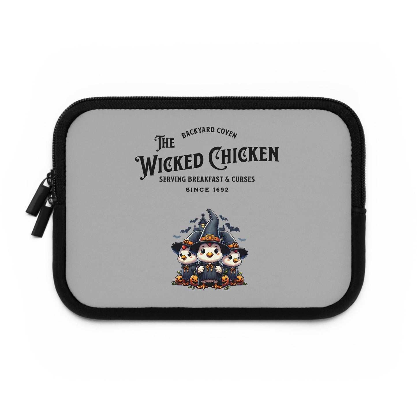 The Wicked Chicken Laptop Sleeve, Rooster Farmhouse Design, Animal Lover Gift, Protective Case for Computer, Poultry Theme Accessories