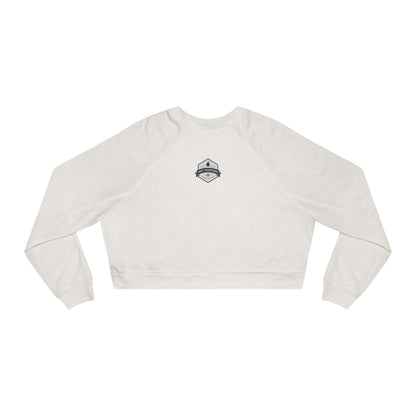 Cropped Sweatshirt, Merry Creepmas Fleece Pullover for Women, Gothic Christmas Jumper, Alternative Xmas Top, Spooky Winter Sweater, Holiday