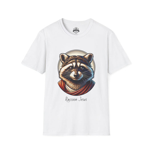 Raccoon Jesus Unisex T-Shirt, Christian Graphic Tee, Religious Gift, Jesus Lover Shirt,