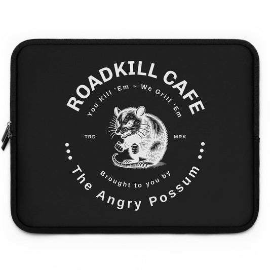 Laptop Sleeve - Roadkill Cafe by the Angry Possum, Computer Case, Protective Cover, Laptop Bag, Sleeve for MacBook, Unique Design